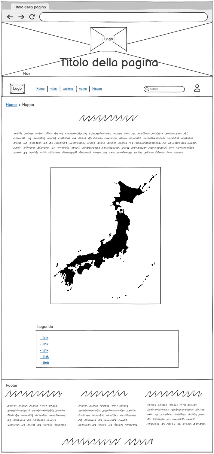 wireframe Mappa Giappone